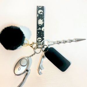 Rick and Morty Safety Adult Keychain